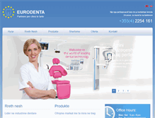 Tablet Screenshot of eurodenta-albania.com
